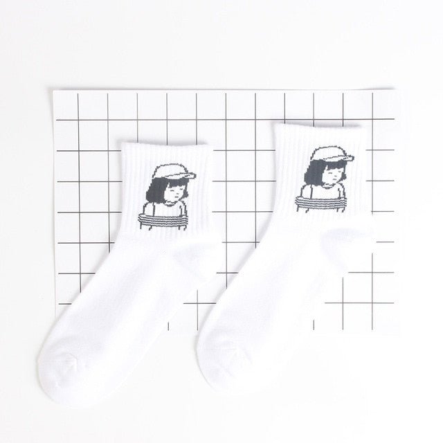 Calzini Donna Creativi in Cotone Misto - Design Cartoon e 3D, Calze Casual e Fashion - Aky & Co.