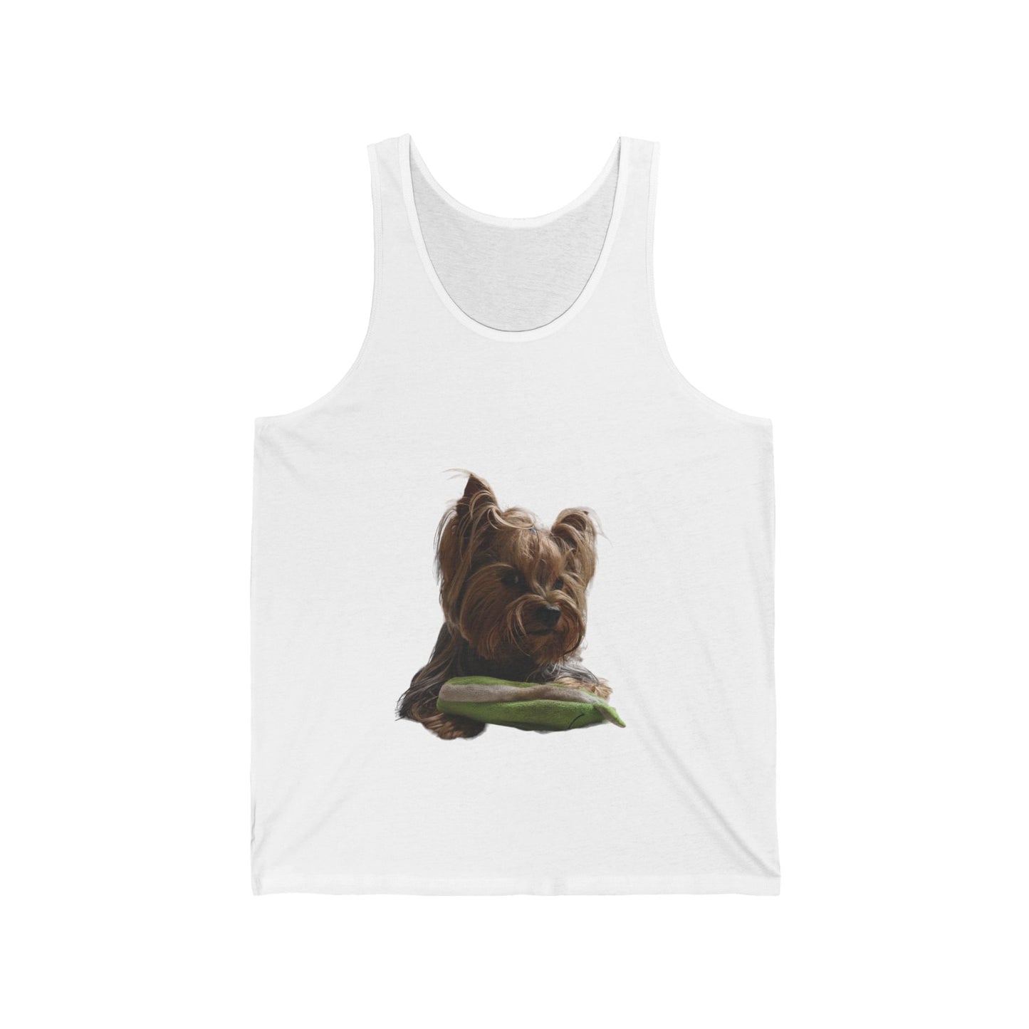 Canotta Unisex in Jersey con Stampa Yorkie – Comfort e Stile per Amanti dei Cani - Aky & Co.