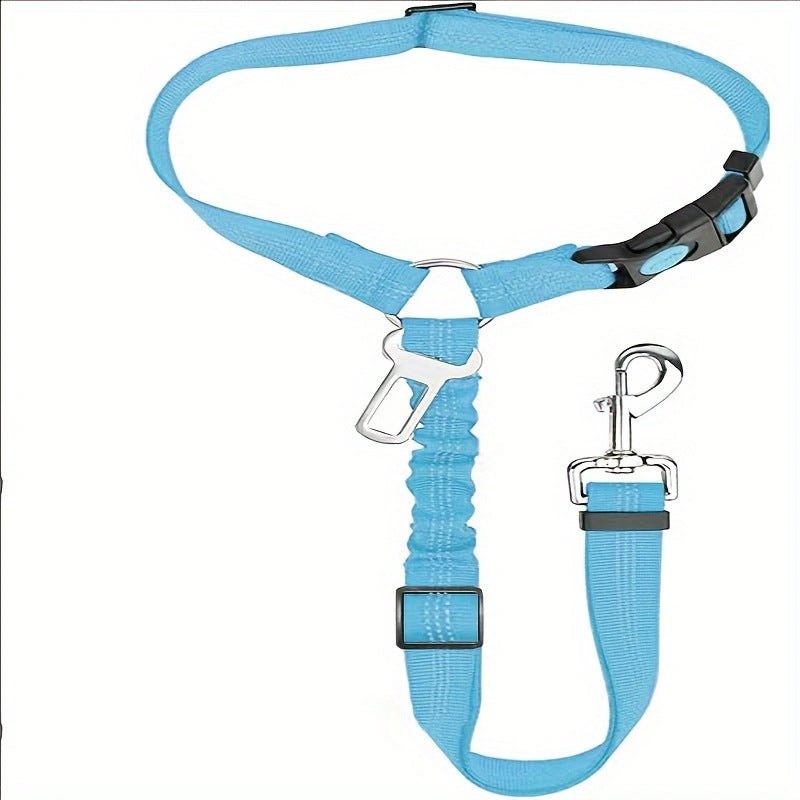 Cintura di Sicurezza per Auto per Cani | Corda di Traino Telescopica in Nylon per Cani di Grandi Dimensioni | Multiple Colors - Aky & Co.