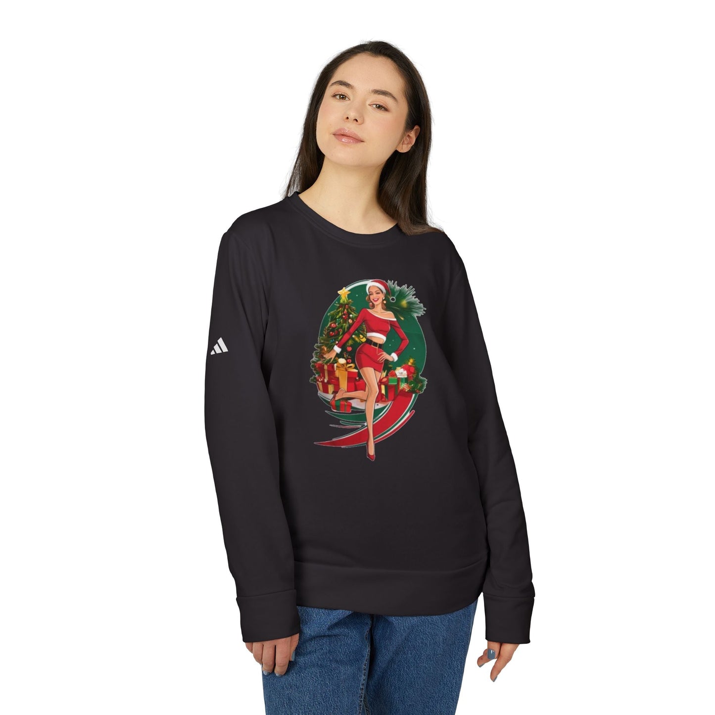 Felpa Girocollo Unisex Festiva - Design "Holiday Cheer" by Adidas - Aky & Co.
