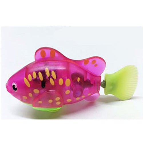 Giocattolo elettronico luminoso elettrico per pesci che nuotano, pesce robot, giocattolo per il bagnetto dei bambini - Aky & Co.