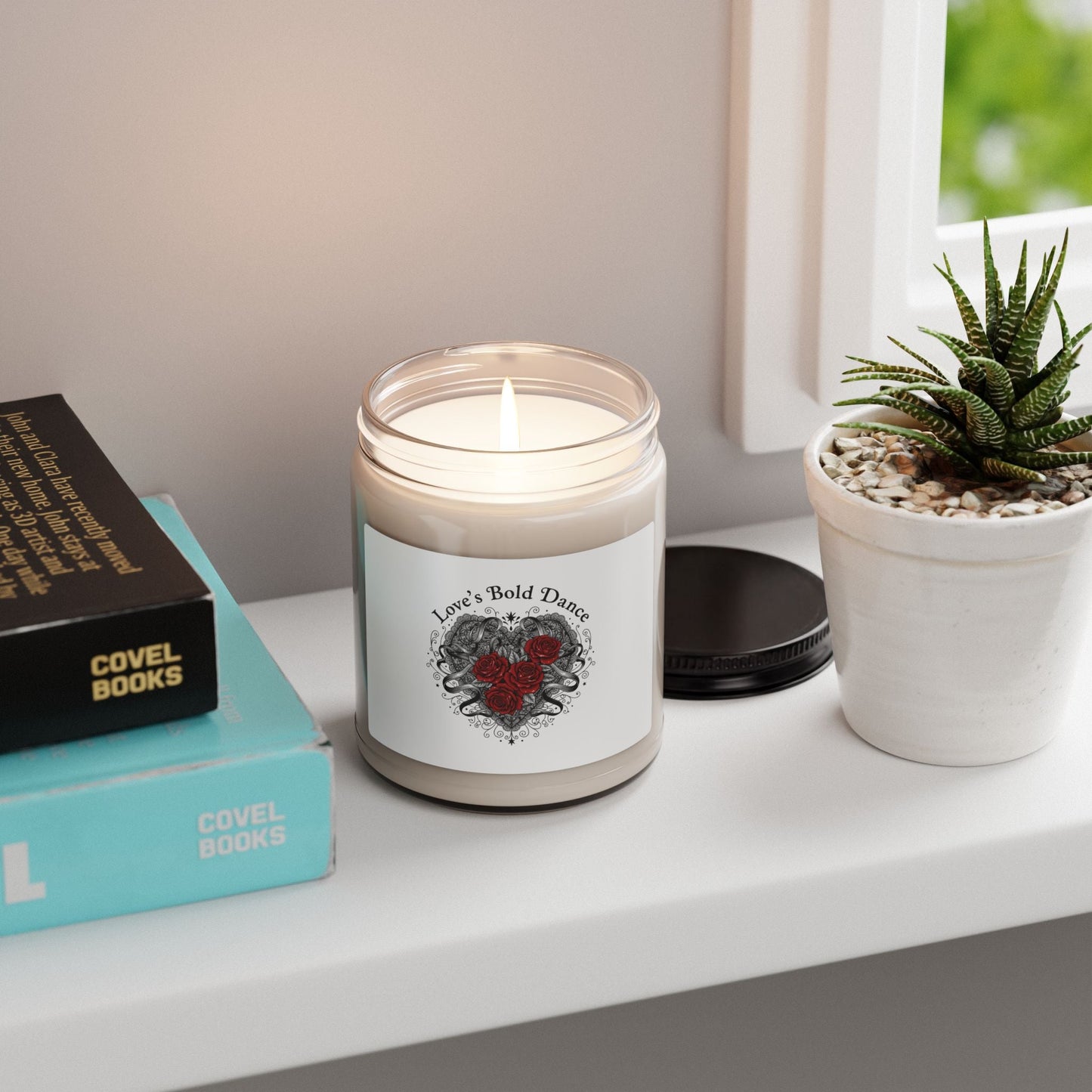 Gothic Romance Heart Candle, Soy Candle | 80s Nostalgia, New Romantic - AKYCO