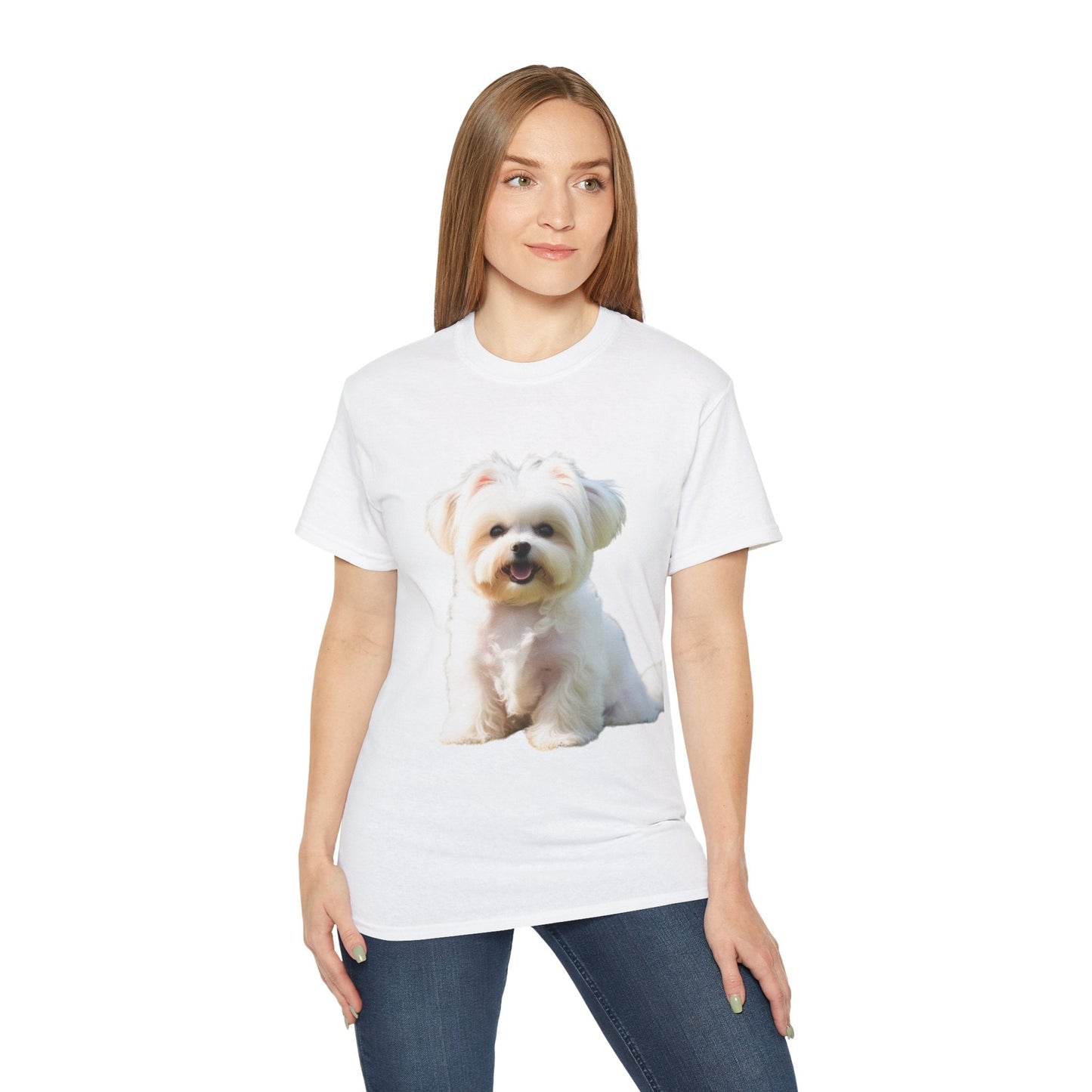 🐕 MAGLIETTA BICHON MALTEZ RITRATO - Maglietta Unisex Ultra Cotone - Aky & Co.