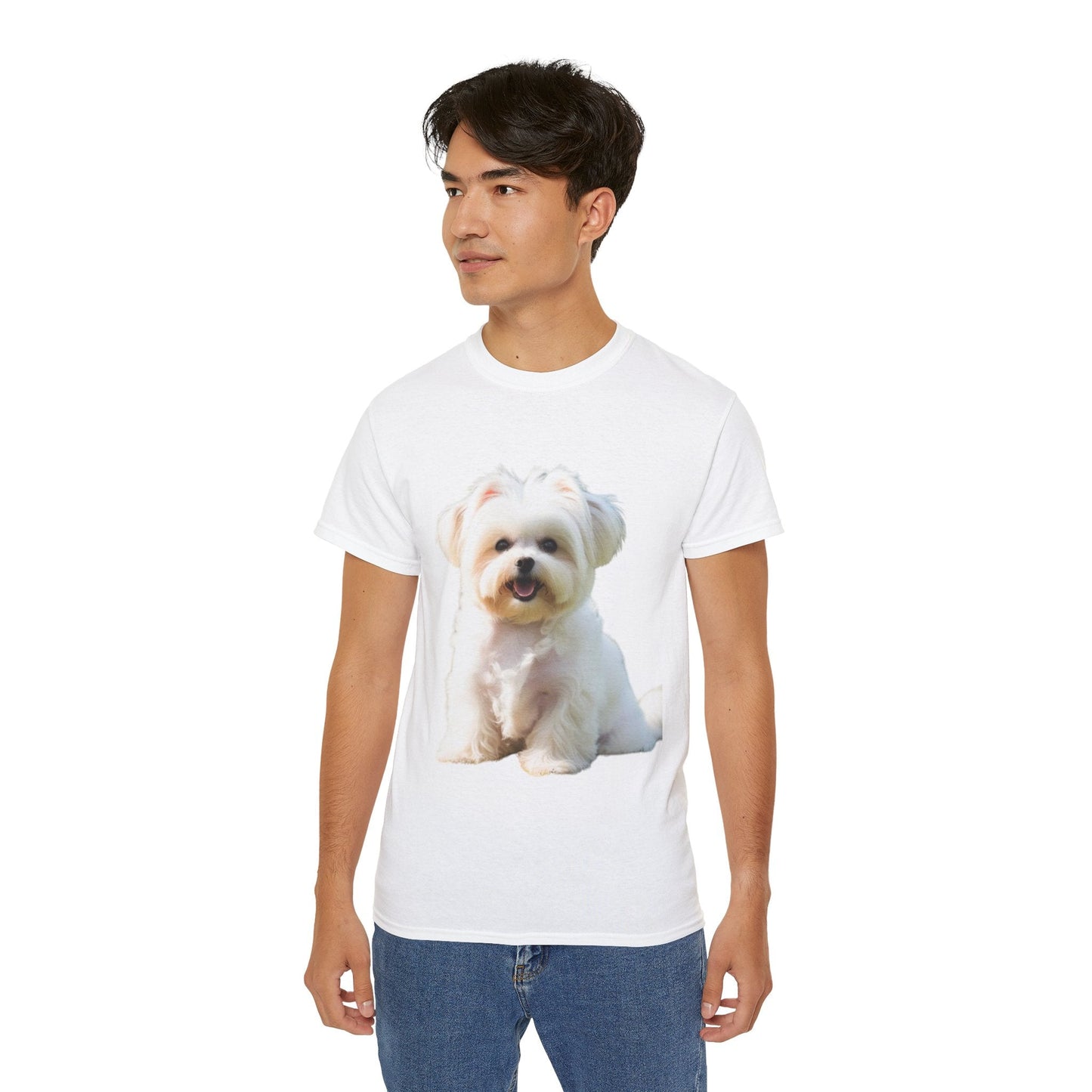 🐕 MAGLIETTA BICHON MALTEZ RITRATO - Maglietta Unisex Ultra Cotone - Aky & Co.