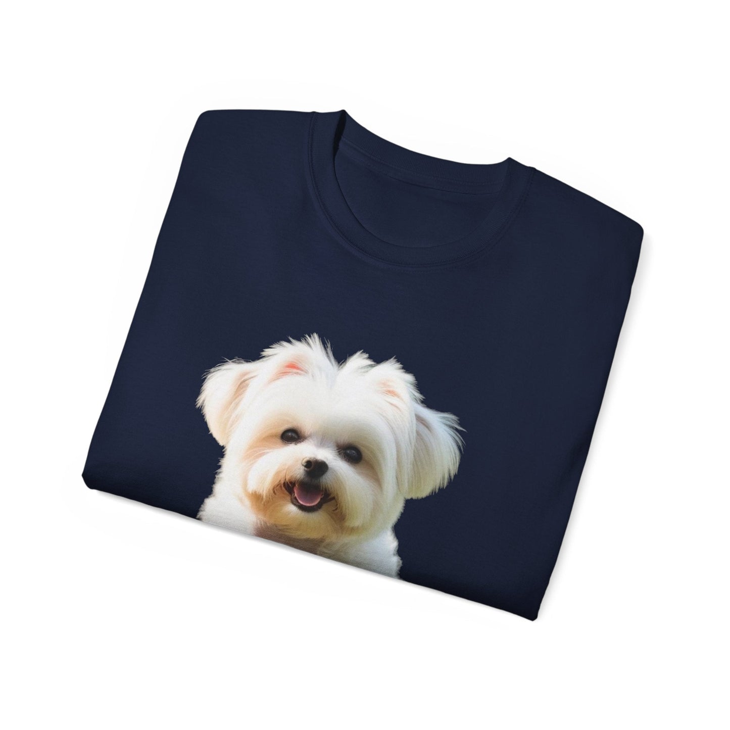 🐕 MAGLIETTA BICHON MALTEZ RITRATO - Maglietta Unisex Ultra Cotone - Aky & Co.