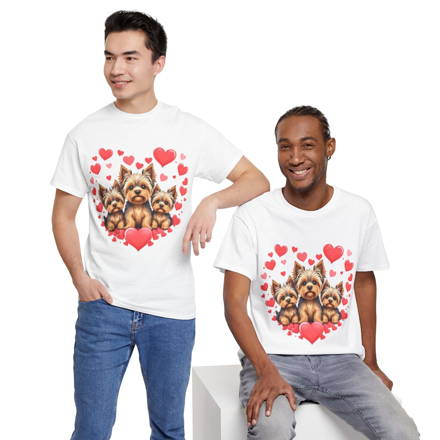 Romantic Love Rose Petals Unisex Heavy Cotton Tee - Aky & Co.