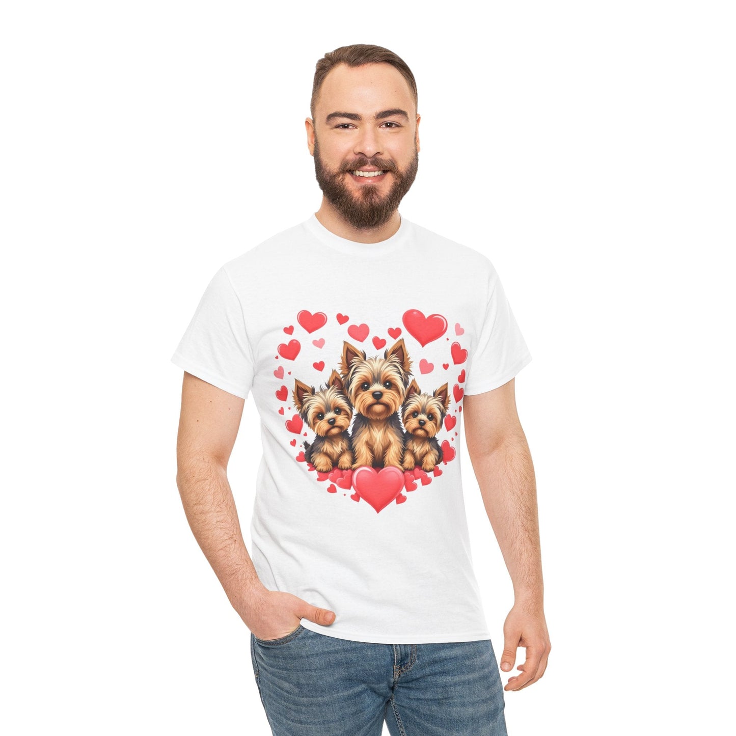 Romantic Love Rose Petals Unisex Heavy Cotton Tee - Aky & Co.