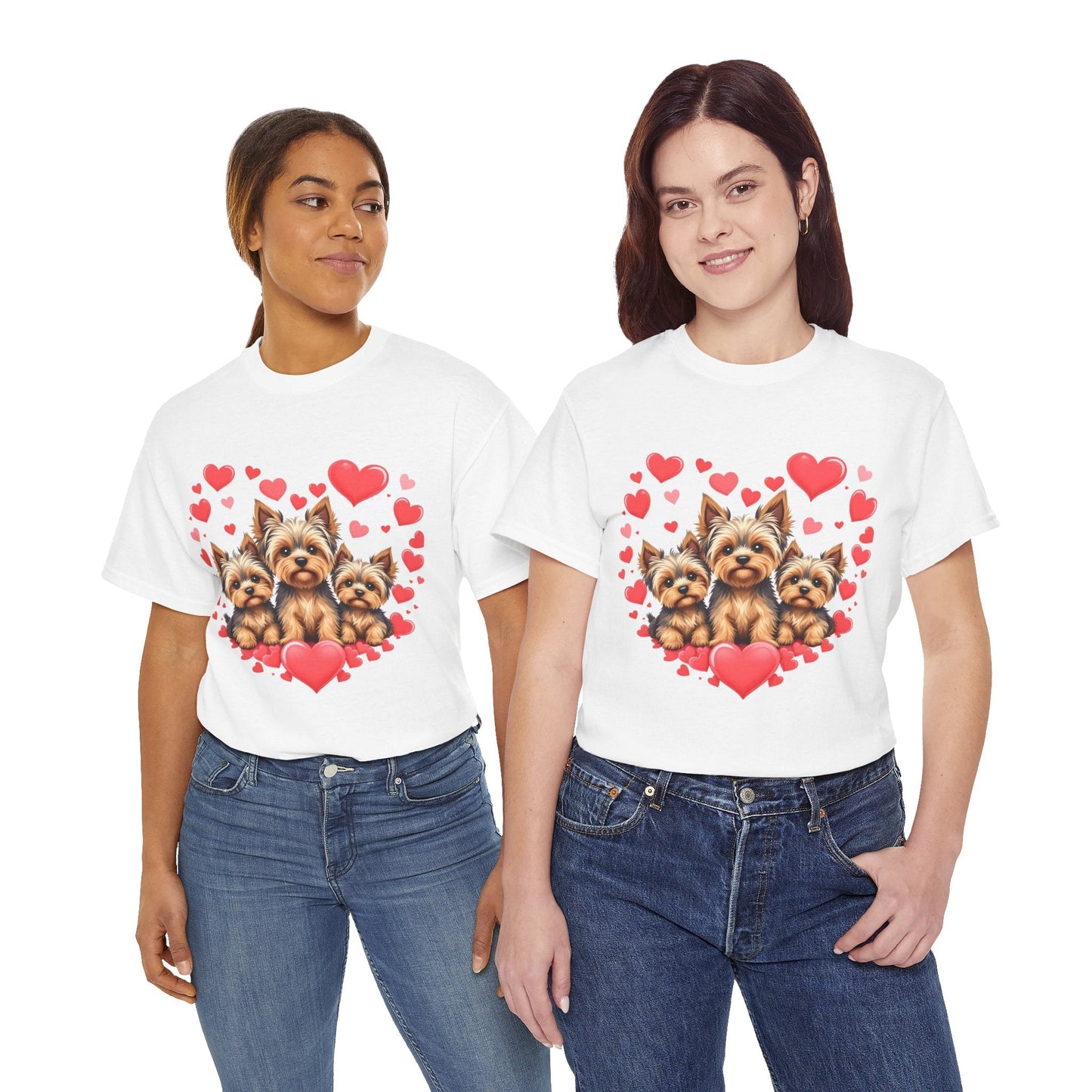 Romantic Love Rose Petals Unisex Heavy Cotton Tee - Aky & Co.