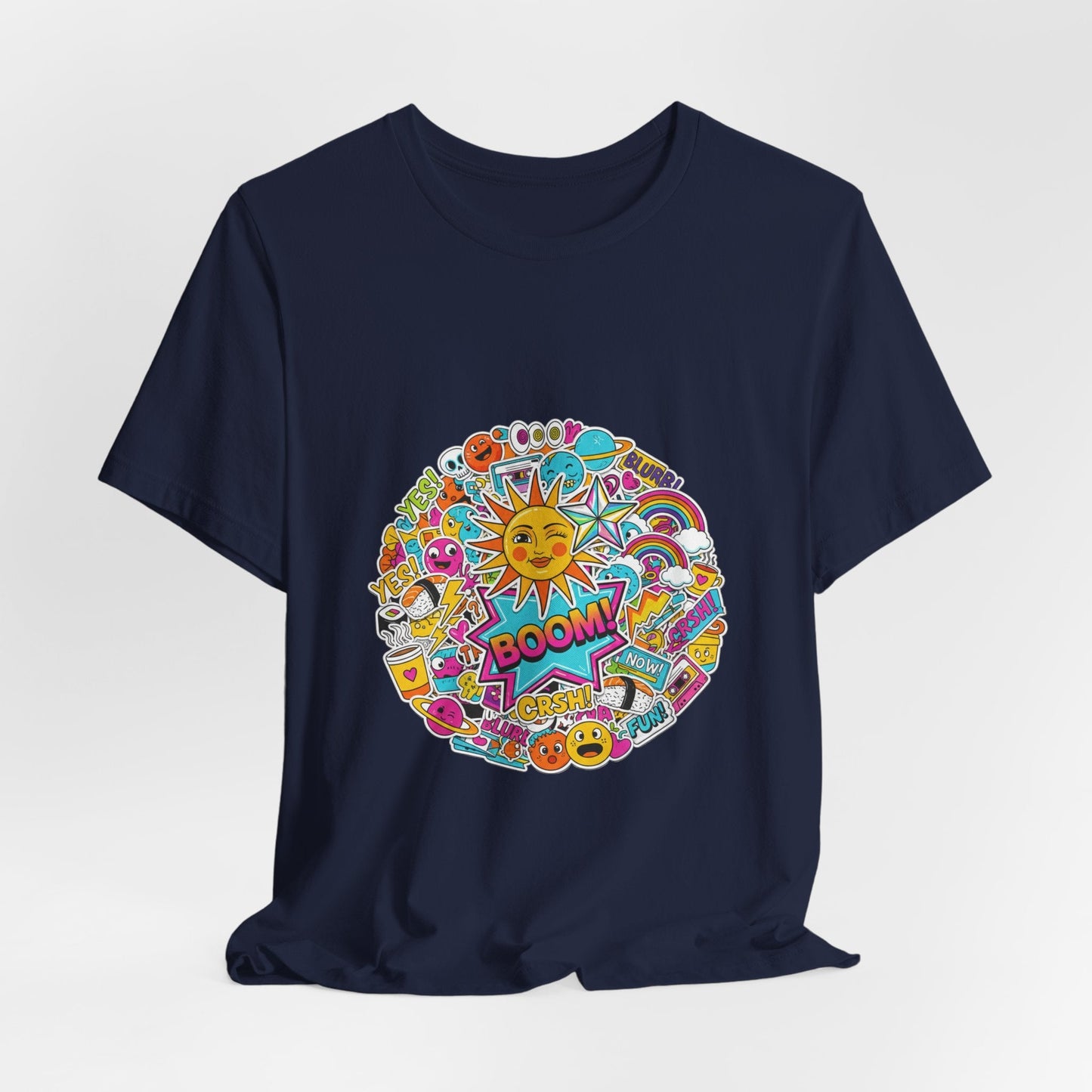 Sticker - Bomb Collage Tee | graphic doodles, chaotic sticker art - AKYCO