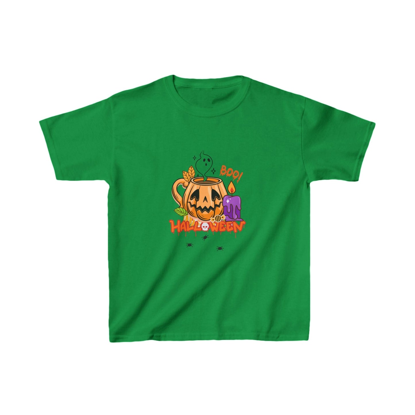 T-Shirt per Bambini di Halloween con Design di Zucca - Aky & Co.