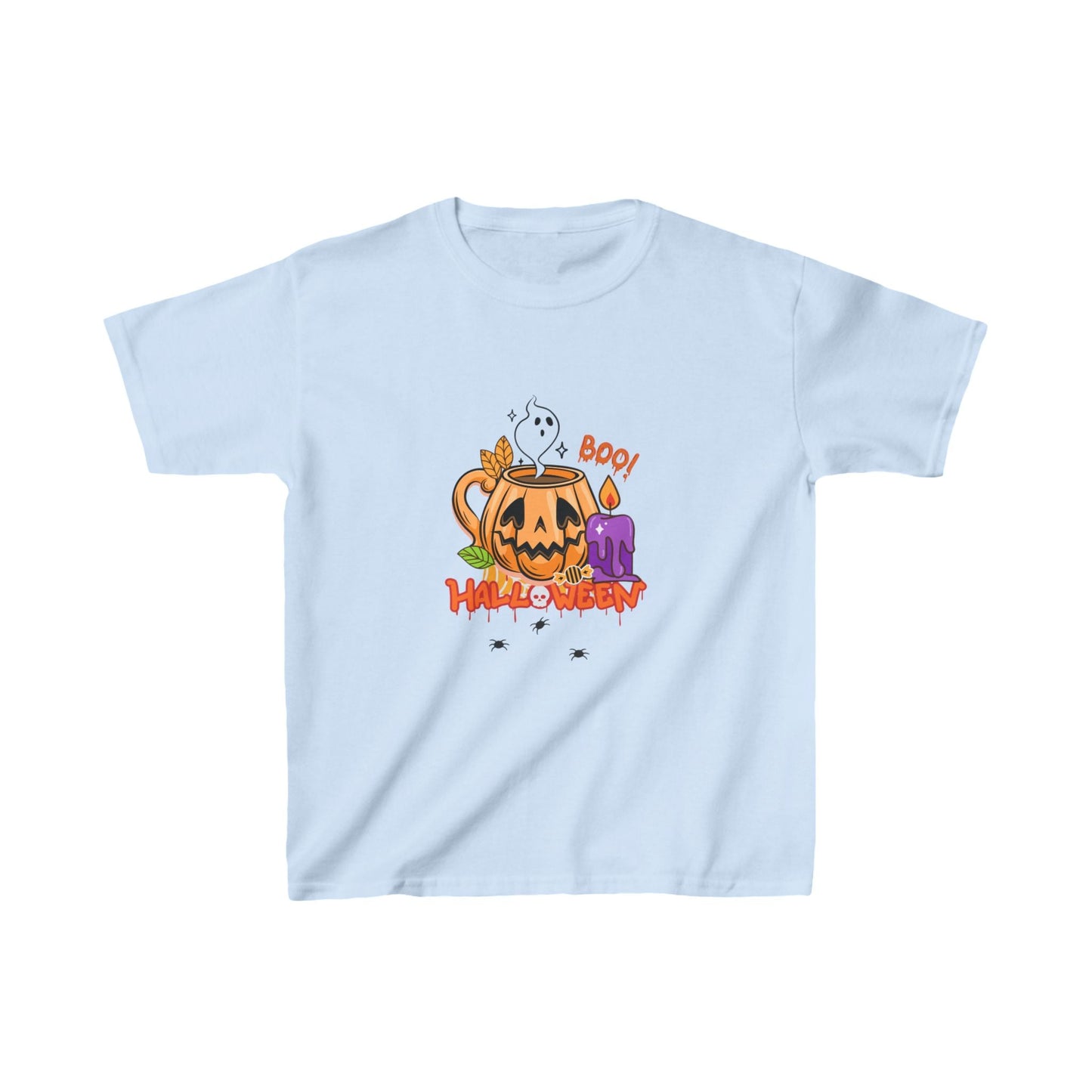 T-Shirt per Bambini di Halloween con Design di Zucca - Aky & Co.