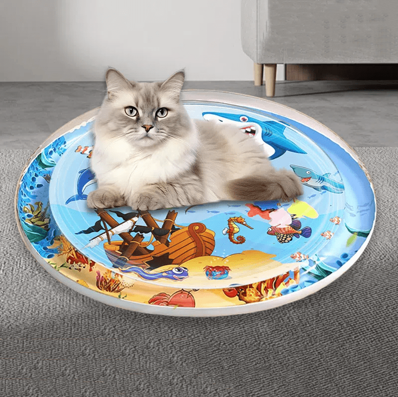 Tappetino per ghiaccio con iniezione d'acqua per animali domestici, materasso ad acqua rinfrescante per cani e gatti in estate, giocattolo gonfiabile con tappetino per acqua - Aky & Co.