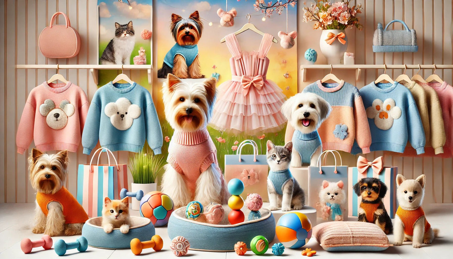 Stile e Gioco per Zampe Felici – Collezione di Moda e Divertimento per Cani e Gatti - Aky & Co.