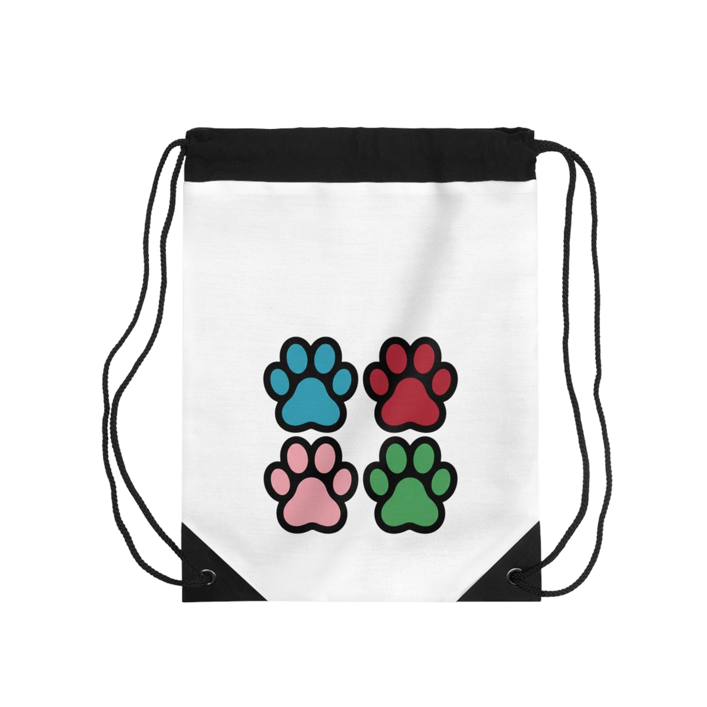 Borsa con Coulisse AKYCO Stampa 4 zampe colorate per Amanti degli Animali - Elegante e Funzionale