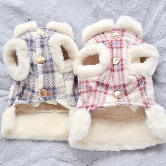 Abbigliamento caldo per cani e gatti con peluche: Gilet orsacchiotto per piccoli animali | Abbigliamento per animali domestici - Aky & Co.