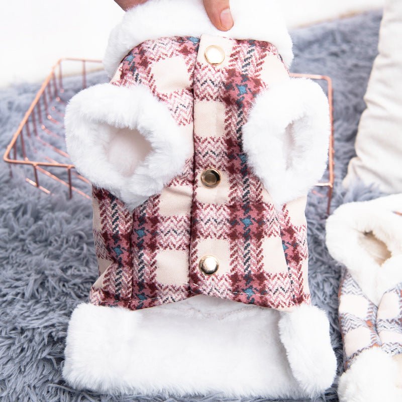 Abbigliamento caldo per cani e gatti con peluche: Gilet orsacchiotto per piccoli animali | Abbigliamento per animali domestici - Aky & Co.