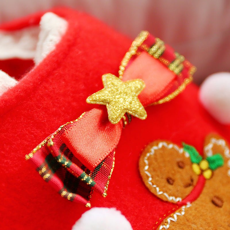 🎄 Abbigliamento Natalizio e di Capodanno per Cani – Vestito Rosso a Quadretti Elegante - Aky & Co.