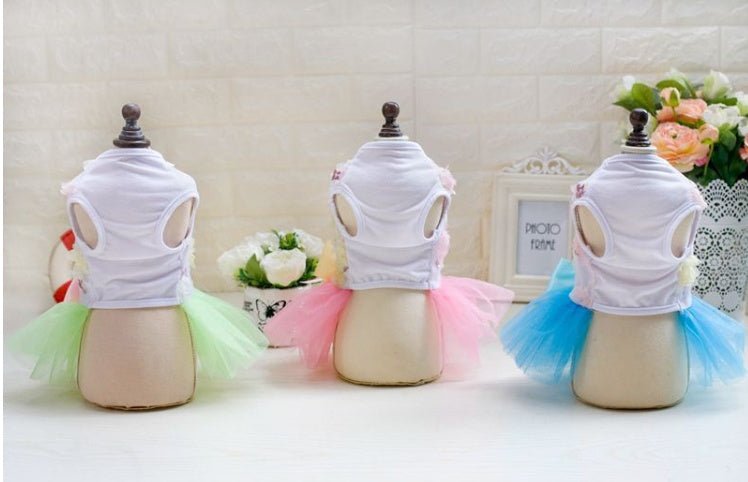 👑 Abito Estivo da Principessa per Cani – Gonna in Tulle e Dettagli in Pizzo - Aky & Co.