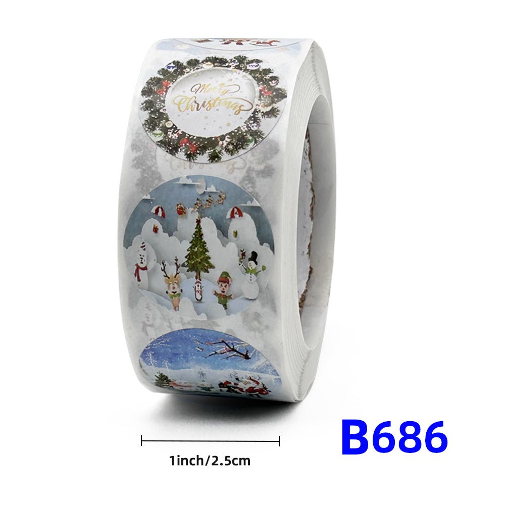 Adesivi Regalo di Natale | Etichette Autoadesive Decorative “Buon Natale” per Pacchi e Feste – AKYCO - AKYCO