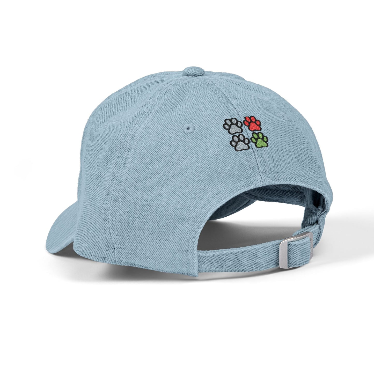 AKYCO Embroidered Denim Hat — Dog Logo Cap with Paw Accent - AKYCO