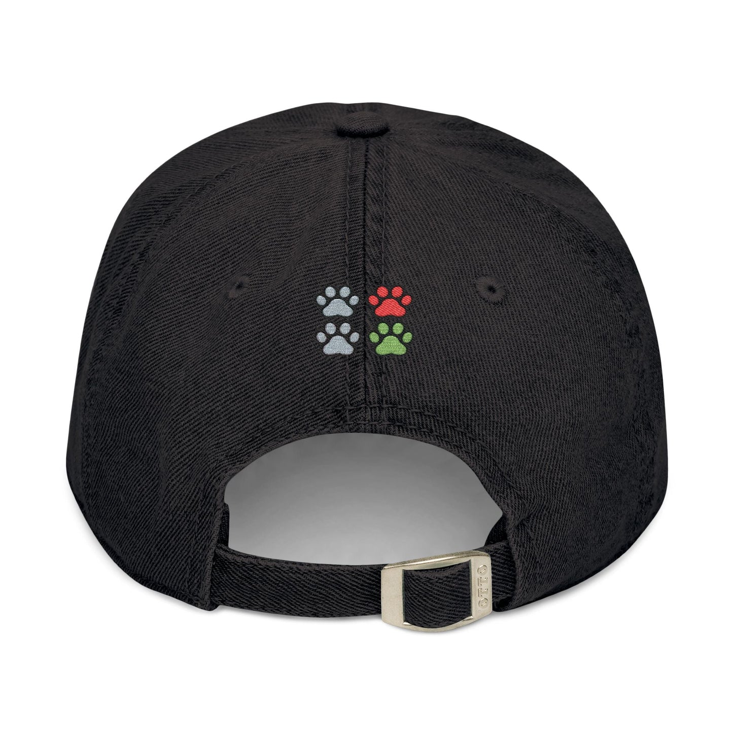 AKYCO Embroidered Denim Hat — Dog Logo Cap with Paw Accent - AKYCO