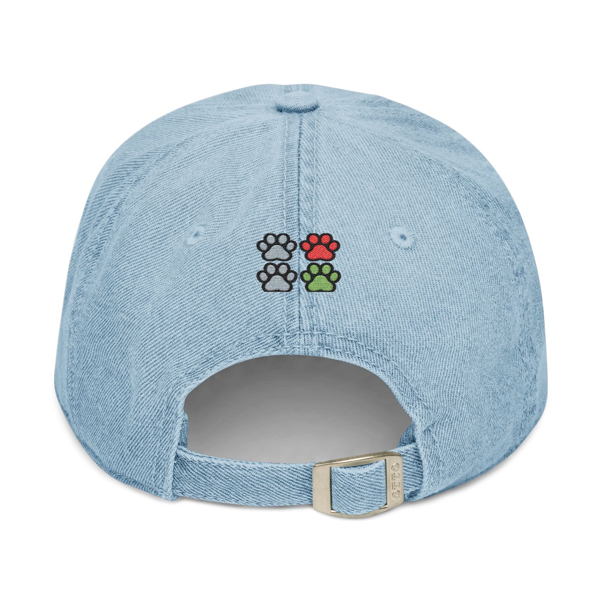AKYCO Embroidered Denim Hat — Dog Logo Cap with Paw Accent - AKYCO
