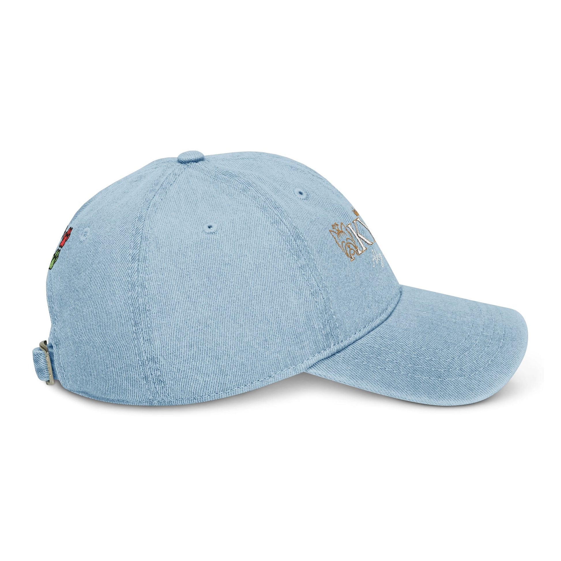 AKYCO Embroidered Denim Hat — Dog Logo Cap with Paw Accent - AKYCO