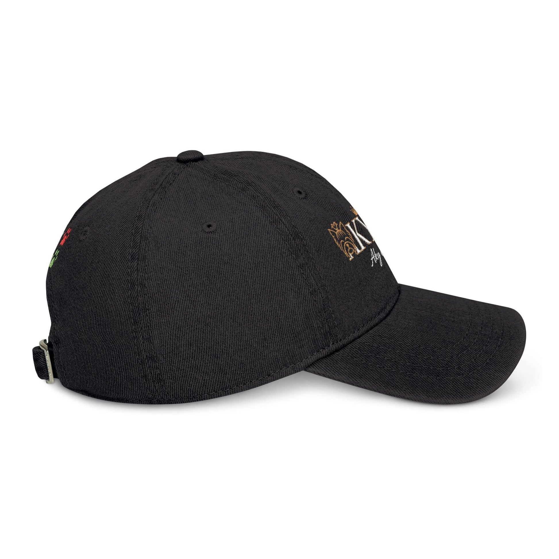 AKYCO Embroidered Denim Hat — Dog Logo Cap with Paw Accent - AKYCO