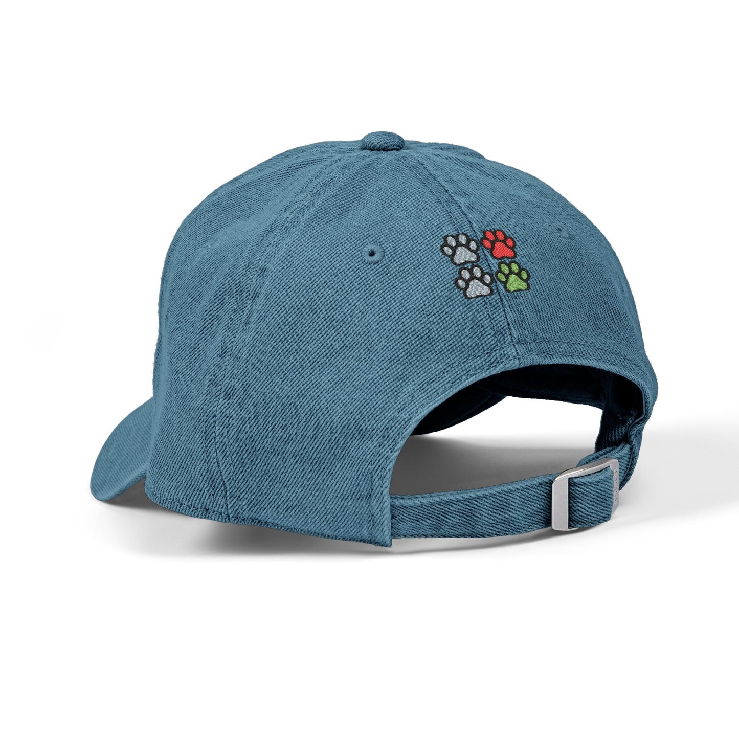 AKYCO Embroidered Denim Hat — Dog Logo Cap with Paw Accent - AKYCO