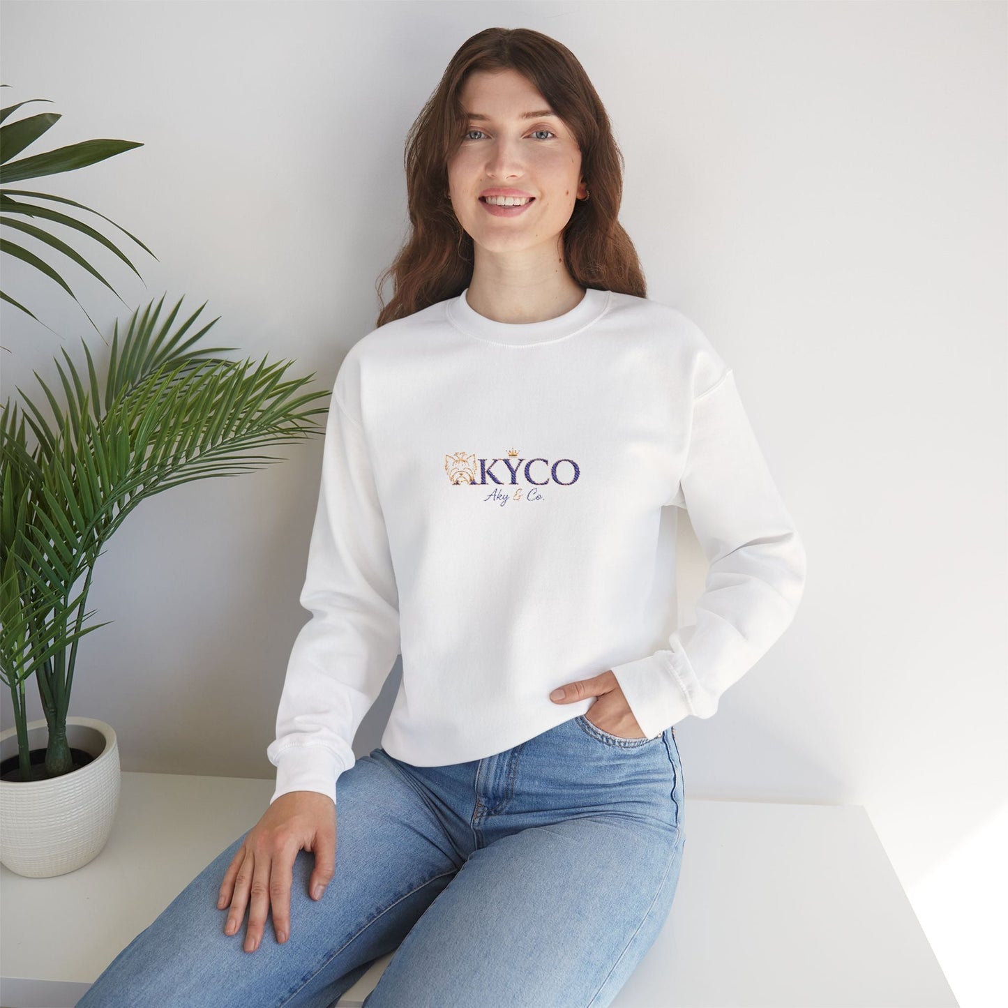 AKYCO Floral Logo Crewneck Sweatshirt - AKYCO