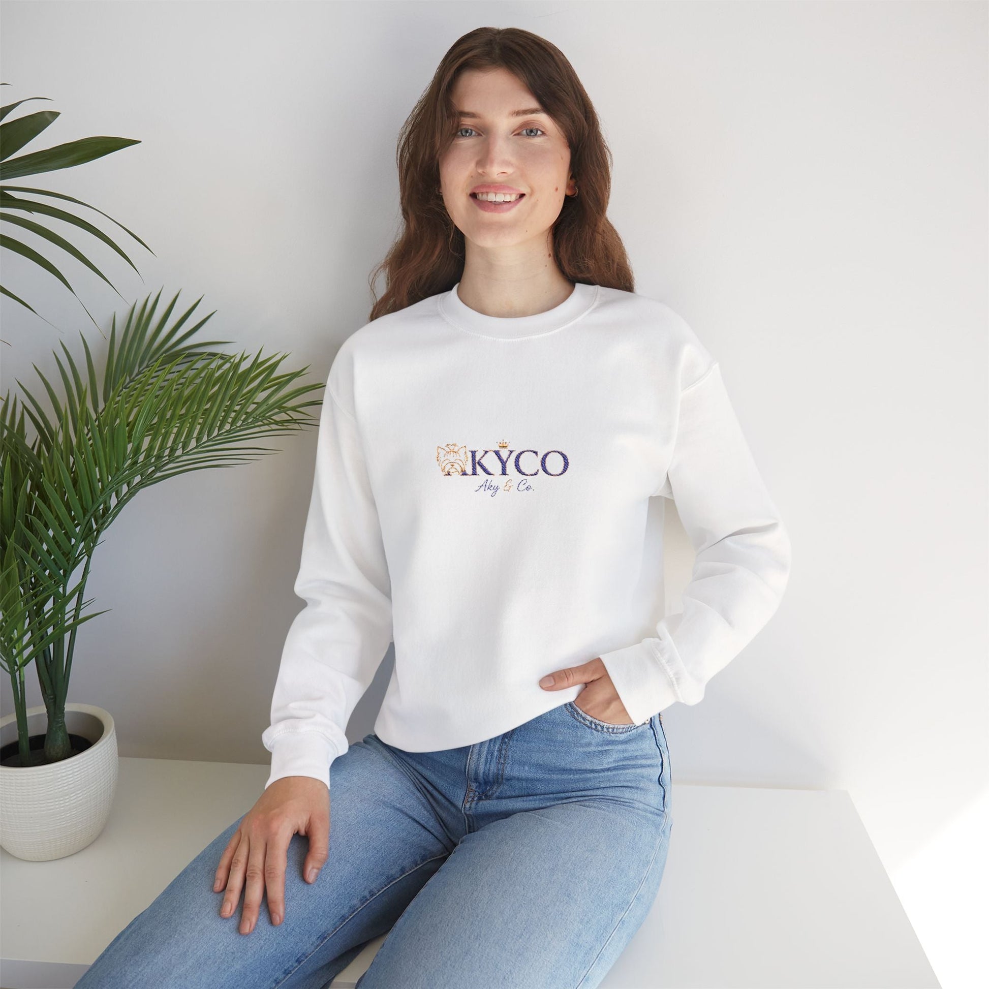 AKYCO Floral Logo Crewneck Sweatshirt - AKYCO