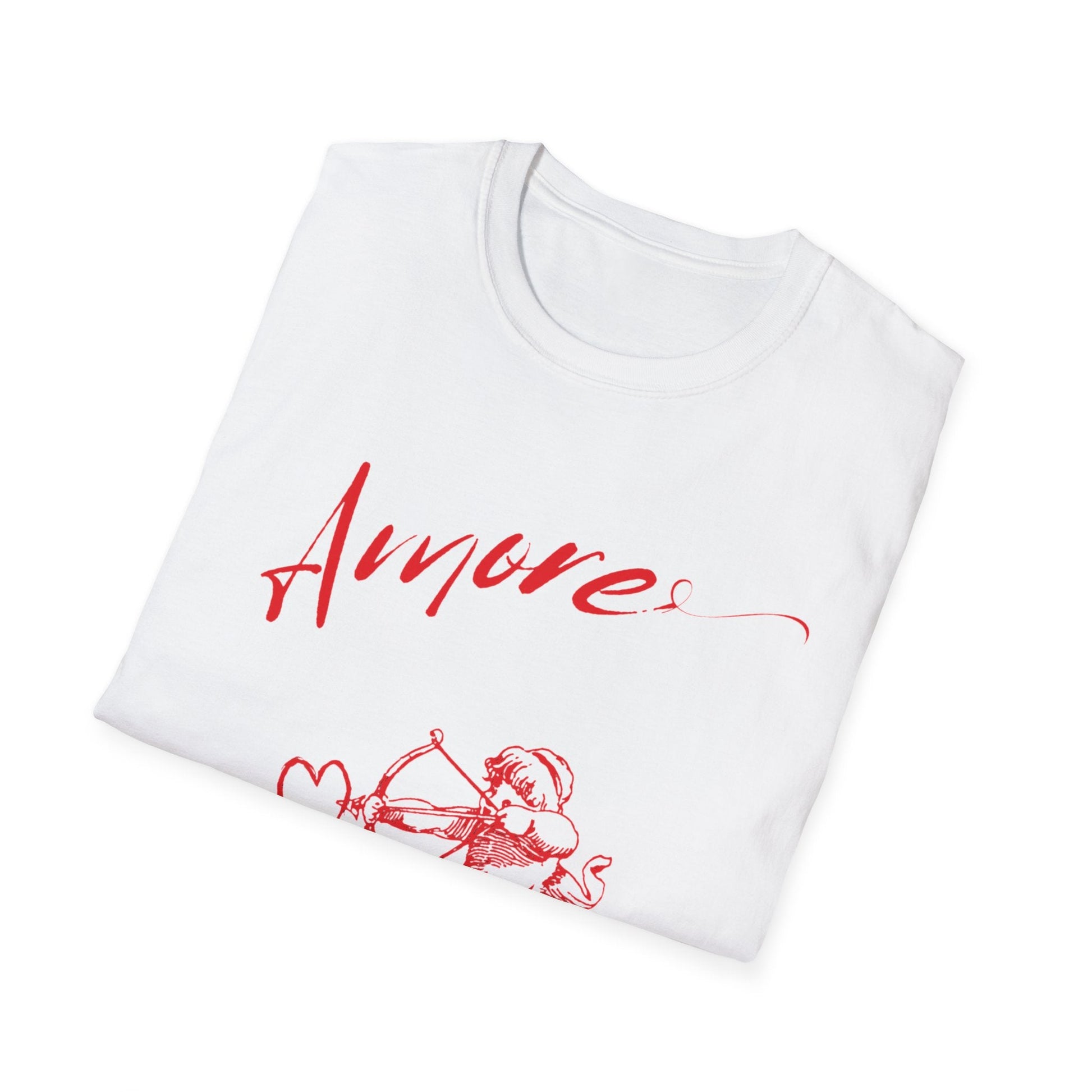 Amore per Sempre Paw & Cherub T-Shirt — Romantic Pet Lover Tee - AKYCO