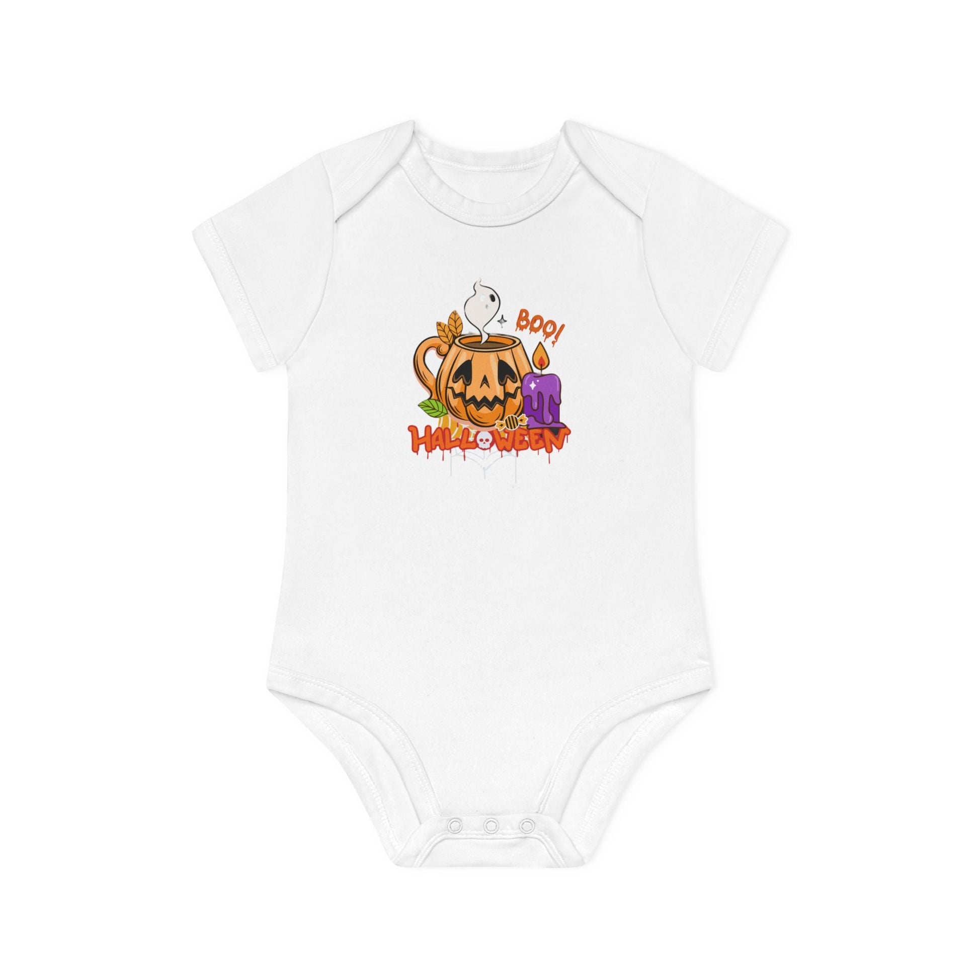 Boo - tiful Halloween Baby Bodysuit - Body per Bambini in Cotone Organico, Maniche Corte - Aky & Co.
