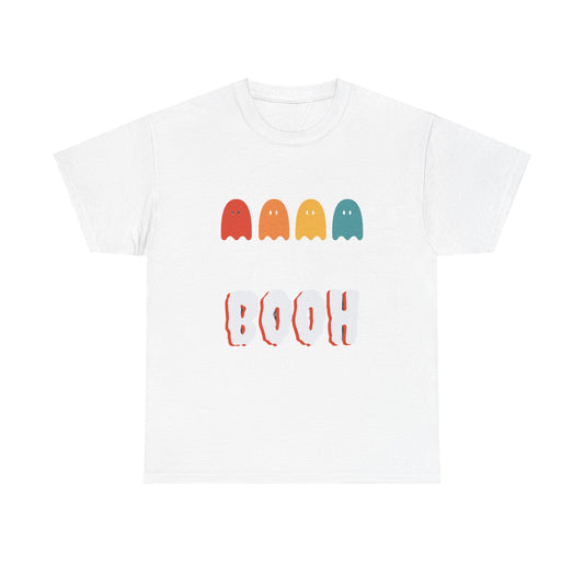 BOOH! Fun Unisex Heavy Cotton Tee - Maglietta in Cotone Pesante, Perfetta per Halloween e Look Casual - Aky & Co.