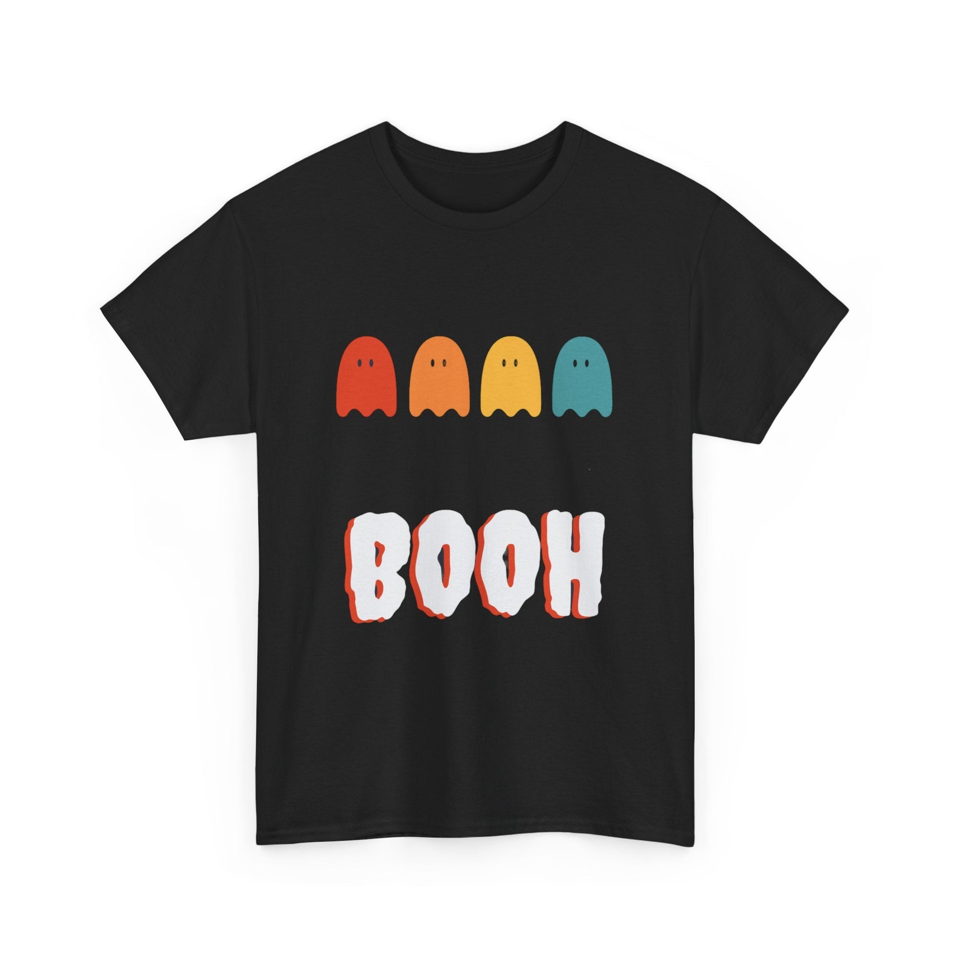 BOOH! Fun Unisex Heavy Cotton Tee - Maglietta in Cotone Pesante, Perfetta per Halloween e Look Casual - Aky & Co.