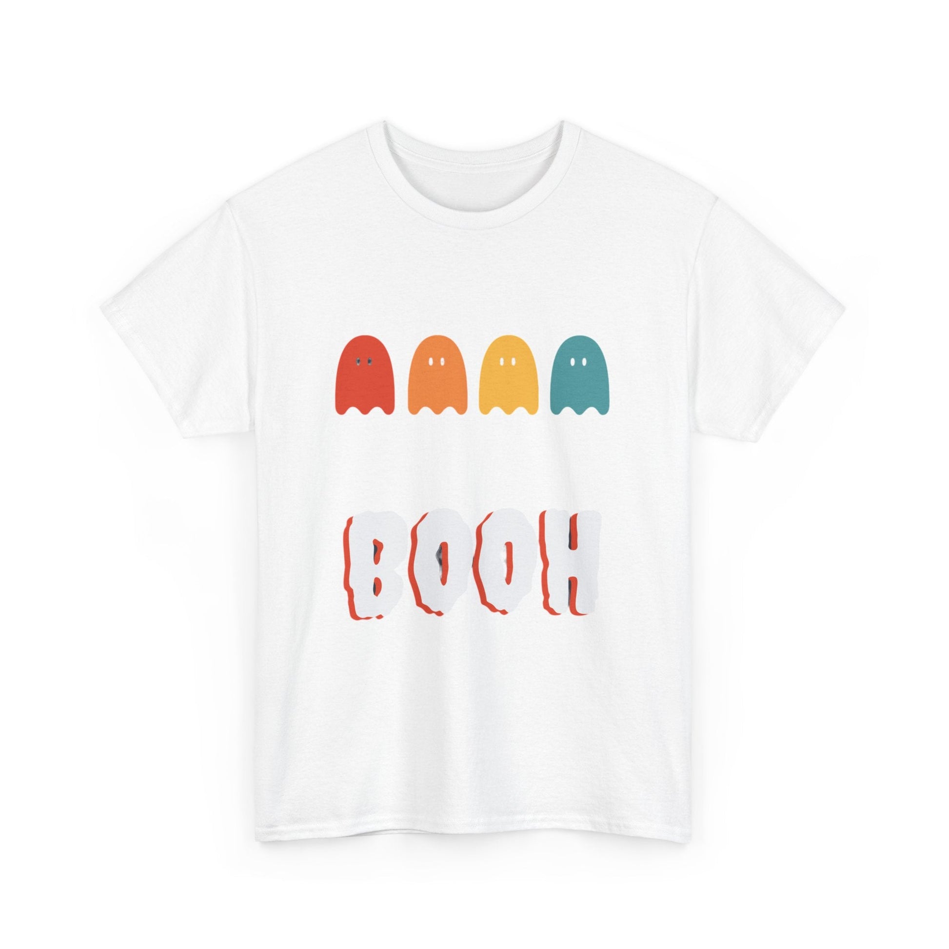 BOOH! Fun Unisex Heavy Cotton Tee - Maglietta in Cotone Pesante, Perfetta per Halloween e Look Casual - Aky & Co.