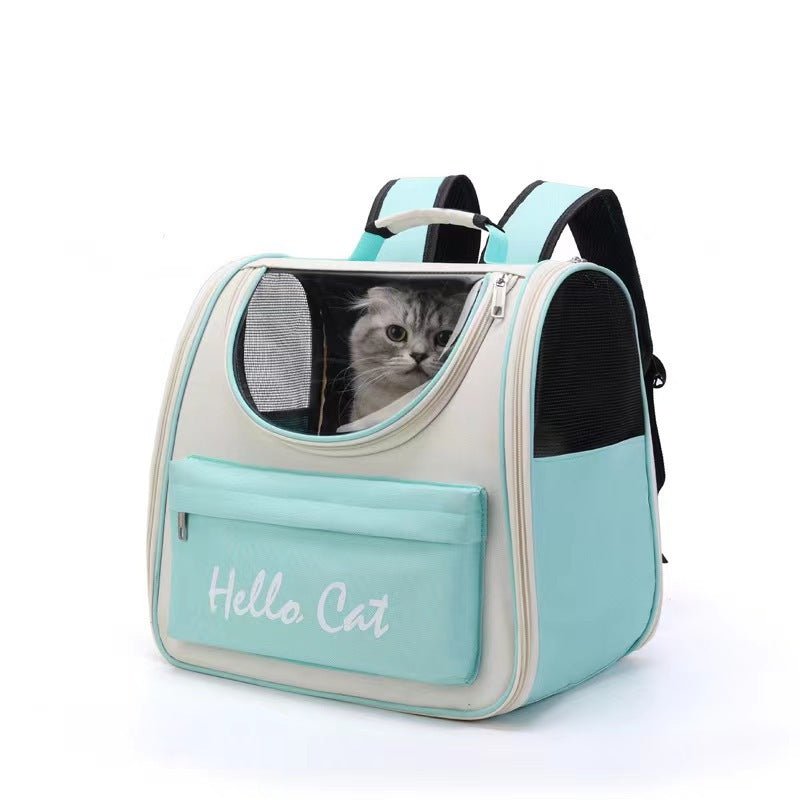 Borsa Trasportino per Gatti e Cani Piccoli – Zaino da Viaggio Antivento e Traspirante - Aky & Co.