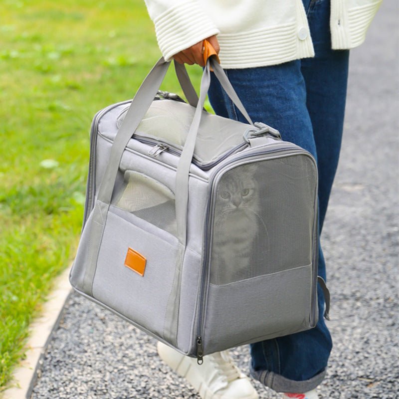 Borsa Trasportino Pieghevole per Animali Domestici - 4 Colori, Grande Capacità e Materiale Resistente - Aky & Co.