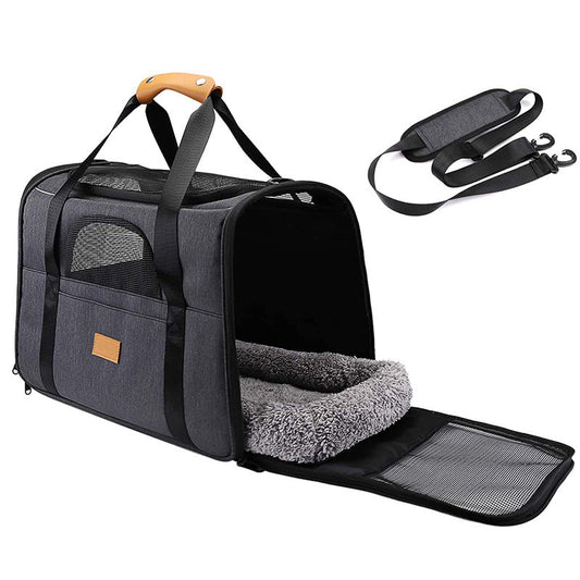 Borsa Trasportino Pieghevole per Animali Domestici - 4 Colori, Grande Capacità e Materiale Resistente - Aky & Co.