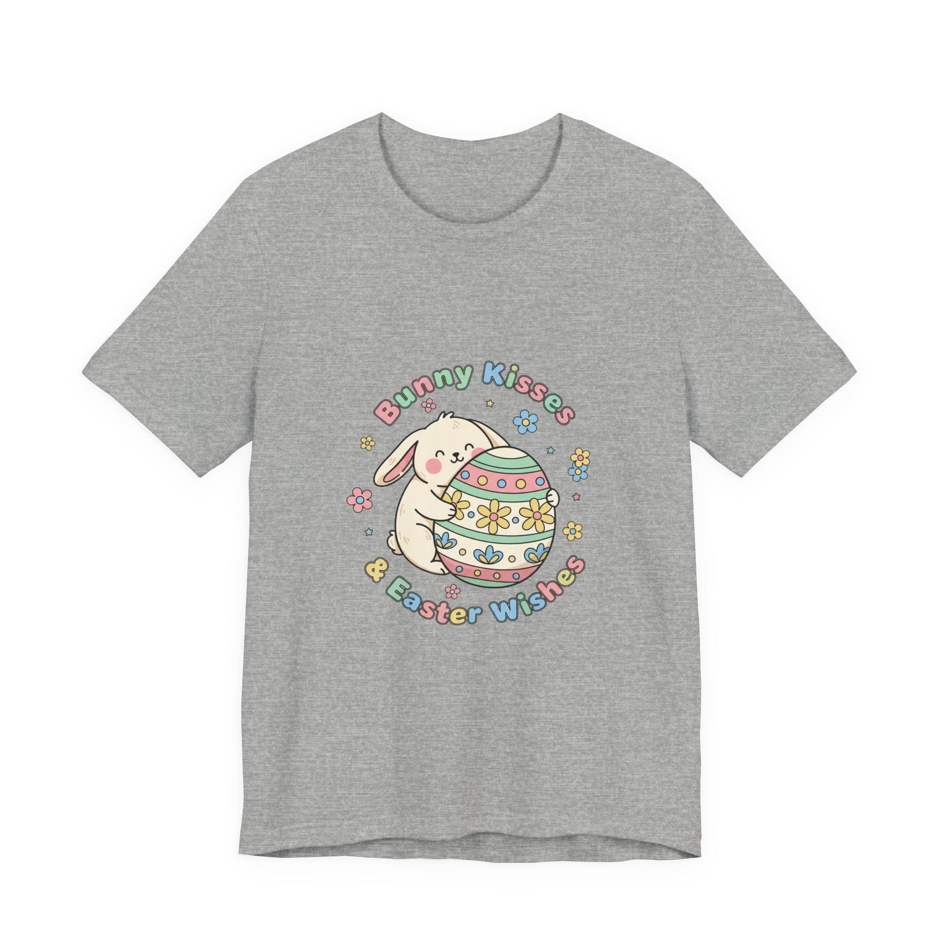 Bunny Kisses Easter Egg Tee | Easter bunny aesthetic, pastel spring - AKYCO