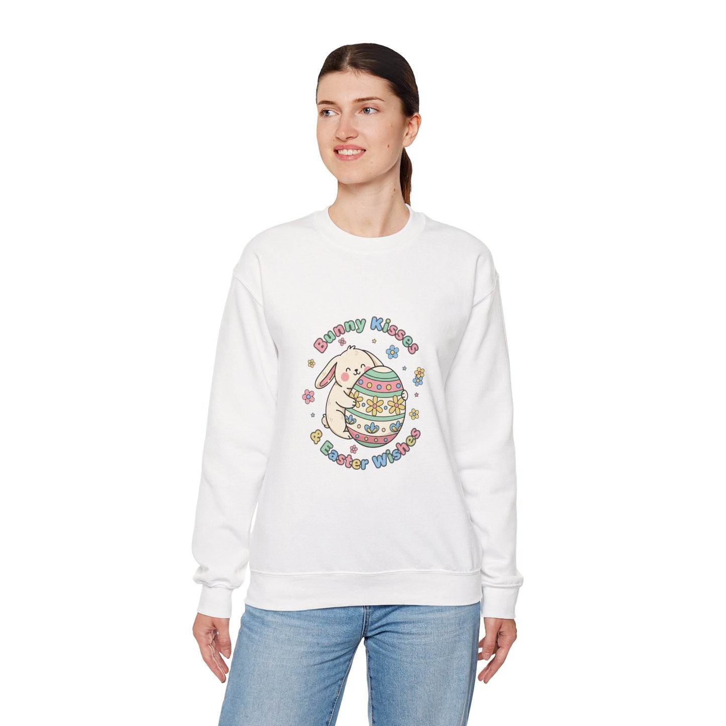 Outfit primaverile donna felpa Bunny Kisses & Easter Wishes - AKYCO