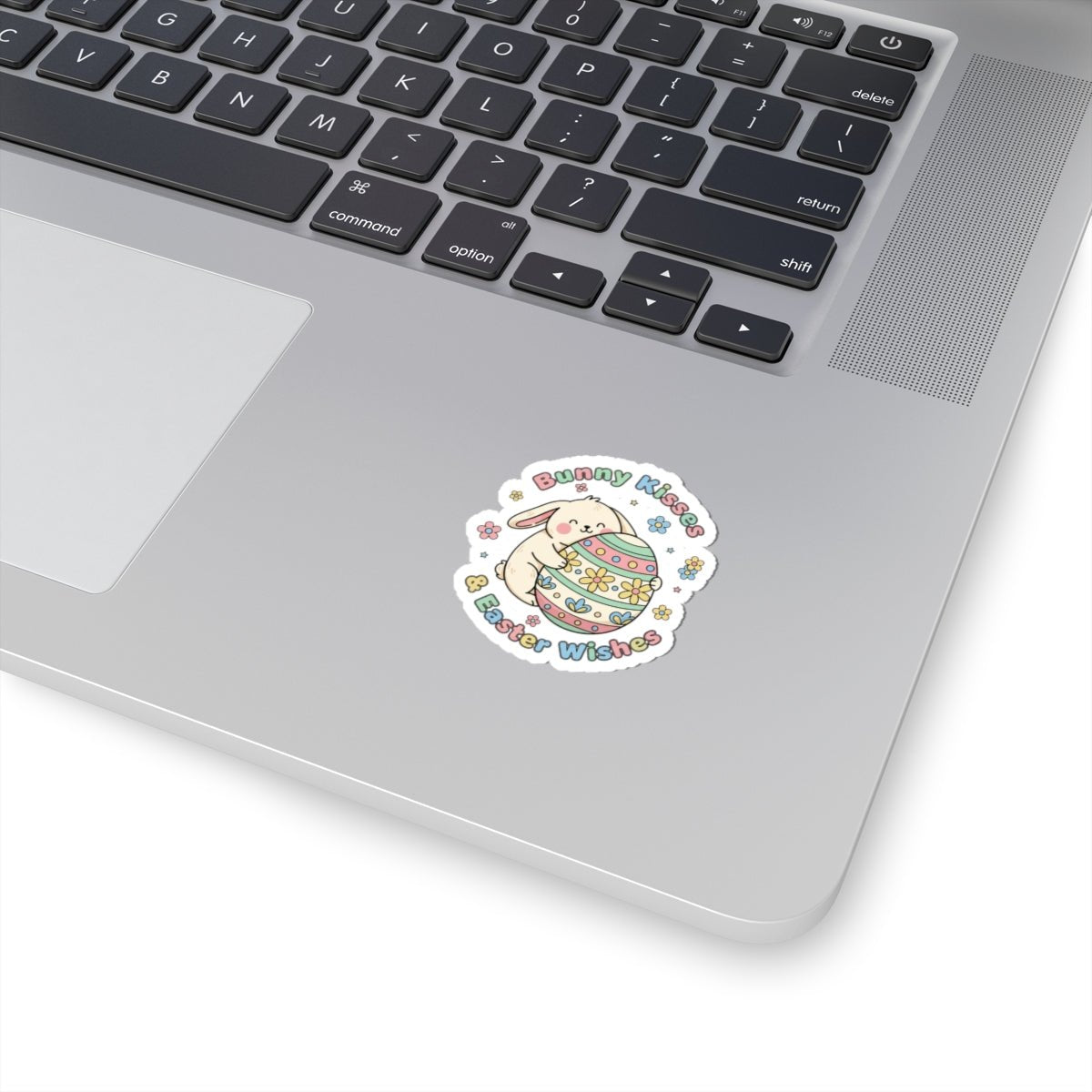 Bunny Kisses Easter Wishes Kiss - Cut Stickers | Pastel Spring, Bunny Aesthetic - AKYCO