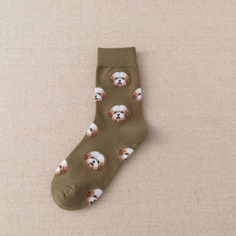 Calzini Creativi con Cani in Cotone - Calze Divertenti e Confortevoli per Donna - Aky & Co.