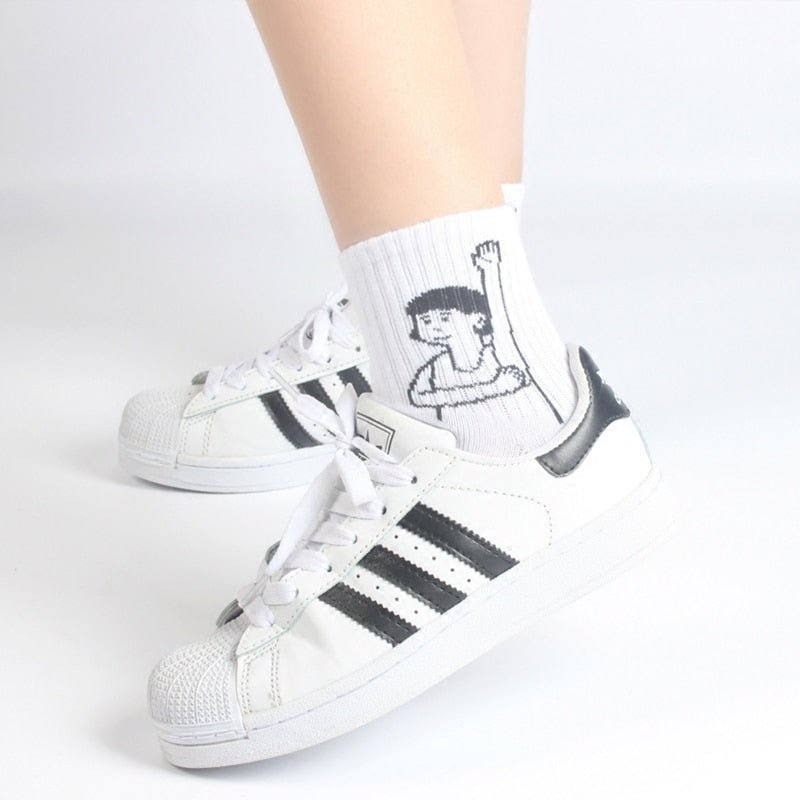 Calzini Donna Creativi in Cotone Misto - Design Cartoon e 3D, Calze Casual e Fashion - Aky & Co.