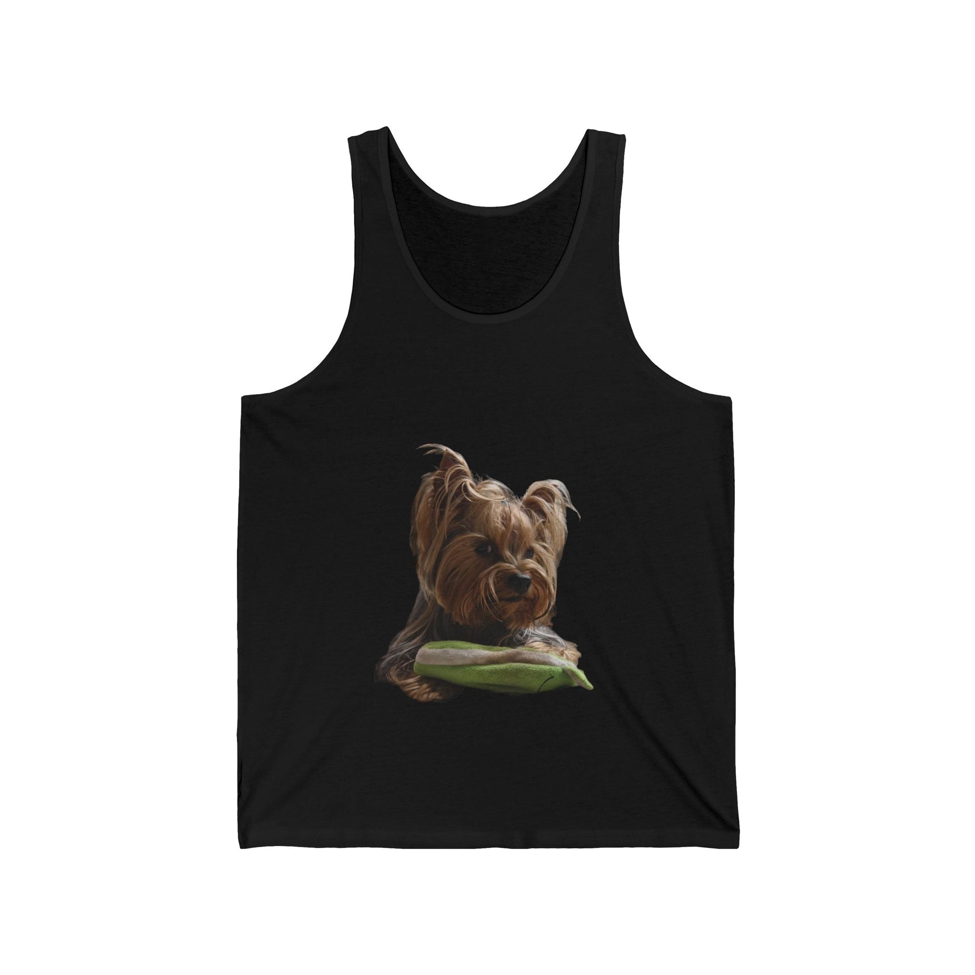 Canotta Unisex in Jersey con Stampa Yorkie – Comfort e Stile per Amanti dei Cani - Aky & Co.