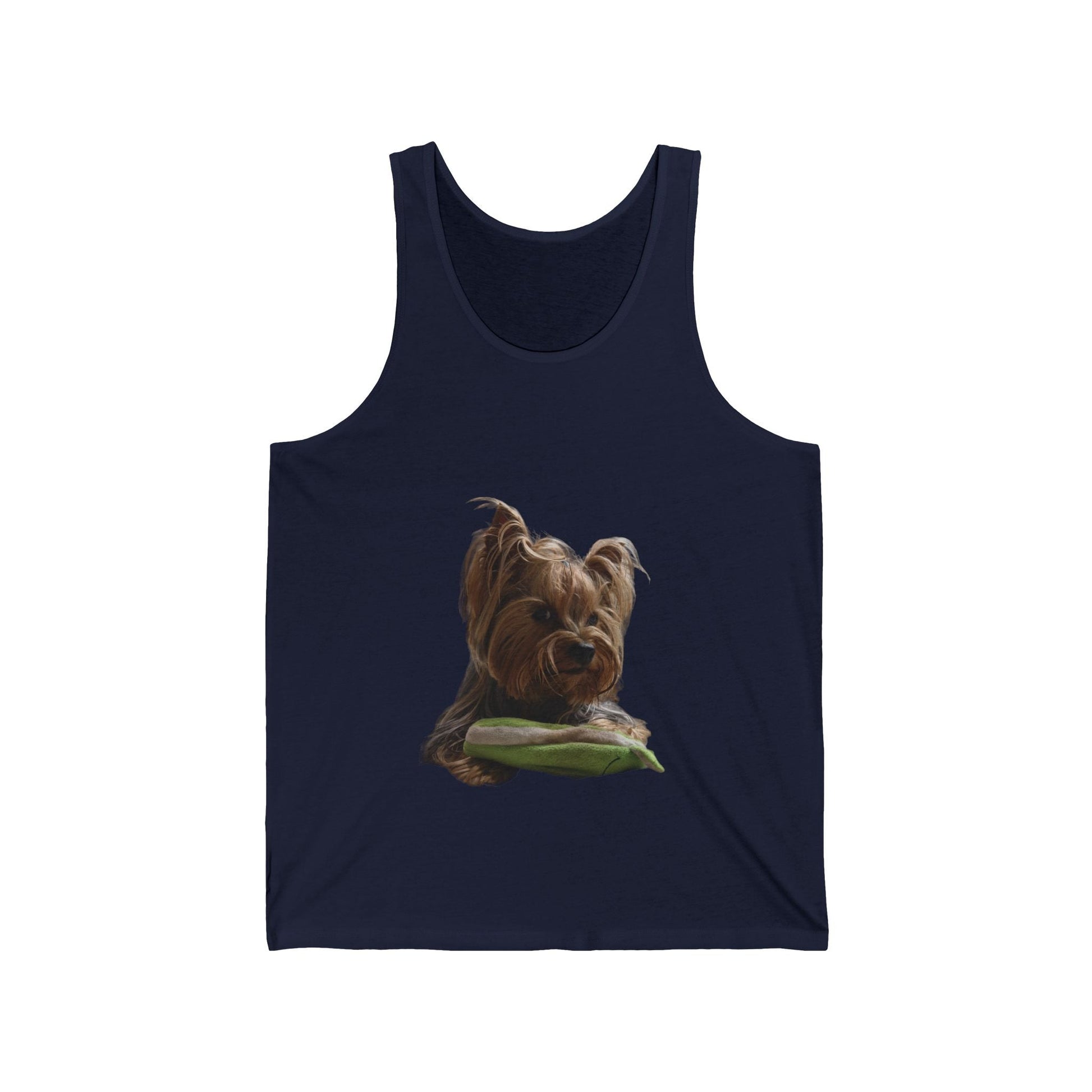 Canotta Unisex in Jersey con Stampa Yorkie – Comfort e Stile per Amanti dei Cani - Aky & Co.