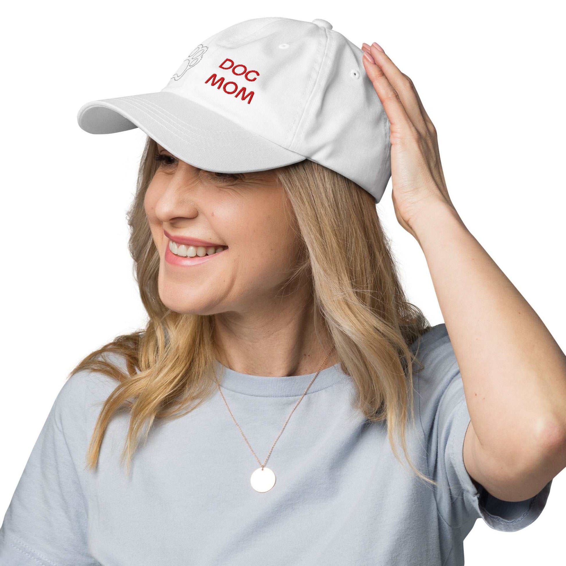 Cappellino "Dog Mom" con Visiera Piatta e Cinturino Regolabile – Perfetto per Ogni Donna Amante degli Animali - Aky & Co.