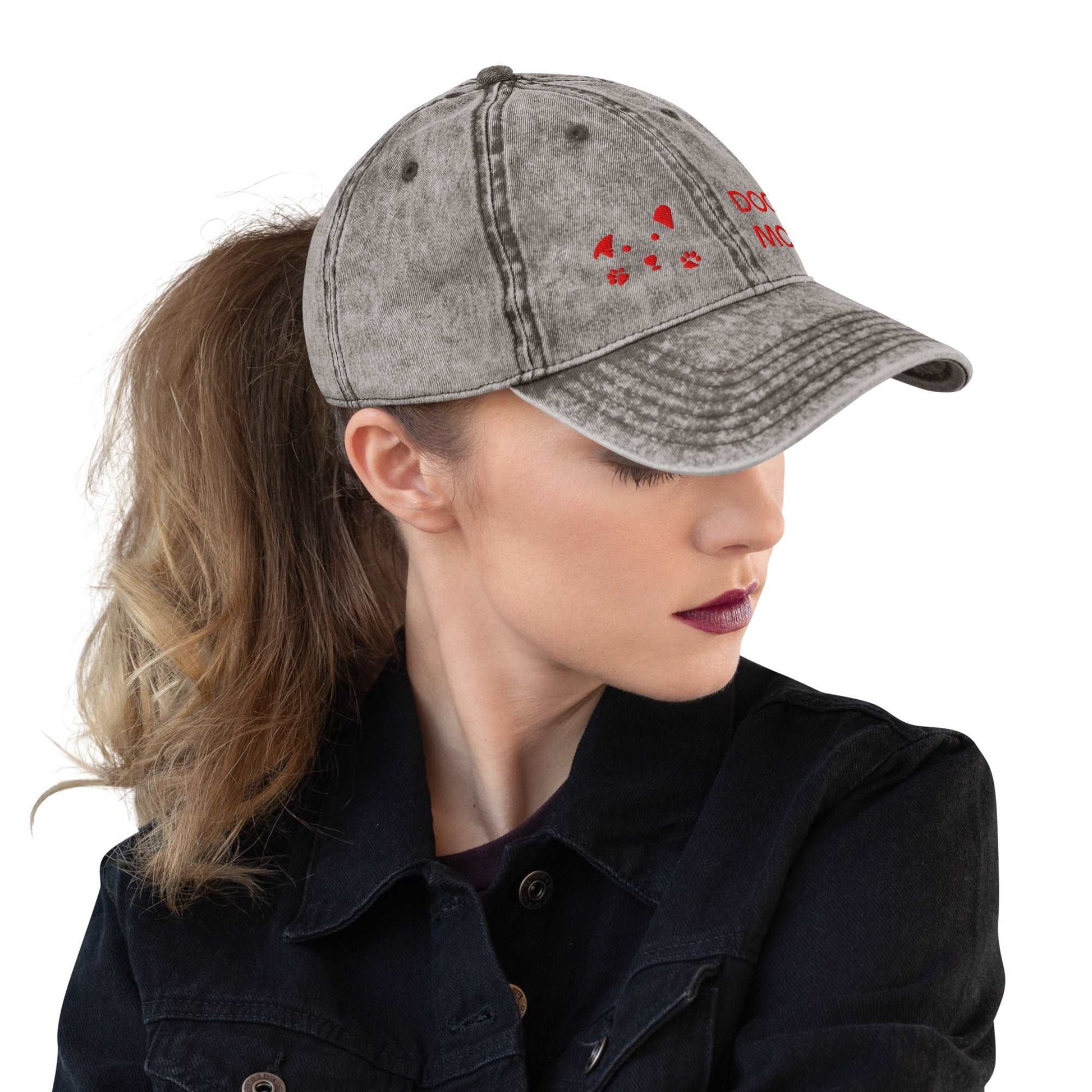Cappellino Dog Mom in Stile Vintage – Accessorio per Amanti dei Cani - Aky & Co.