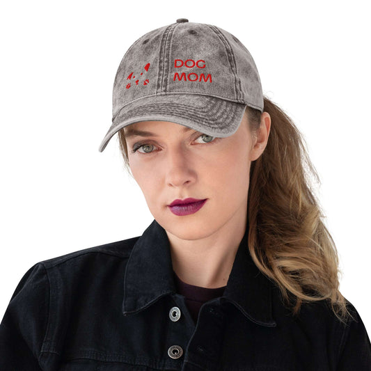 Cappellino Dog Mom in Stile Vintage – Accessorio per Amanti dei Cani - Aky & Co.