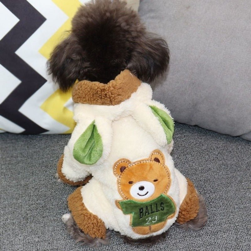 Cappotto Orsetto Morbido per Cani – Caldo, Comodo e Stiloso - Aky & Co.